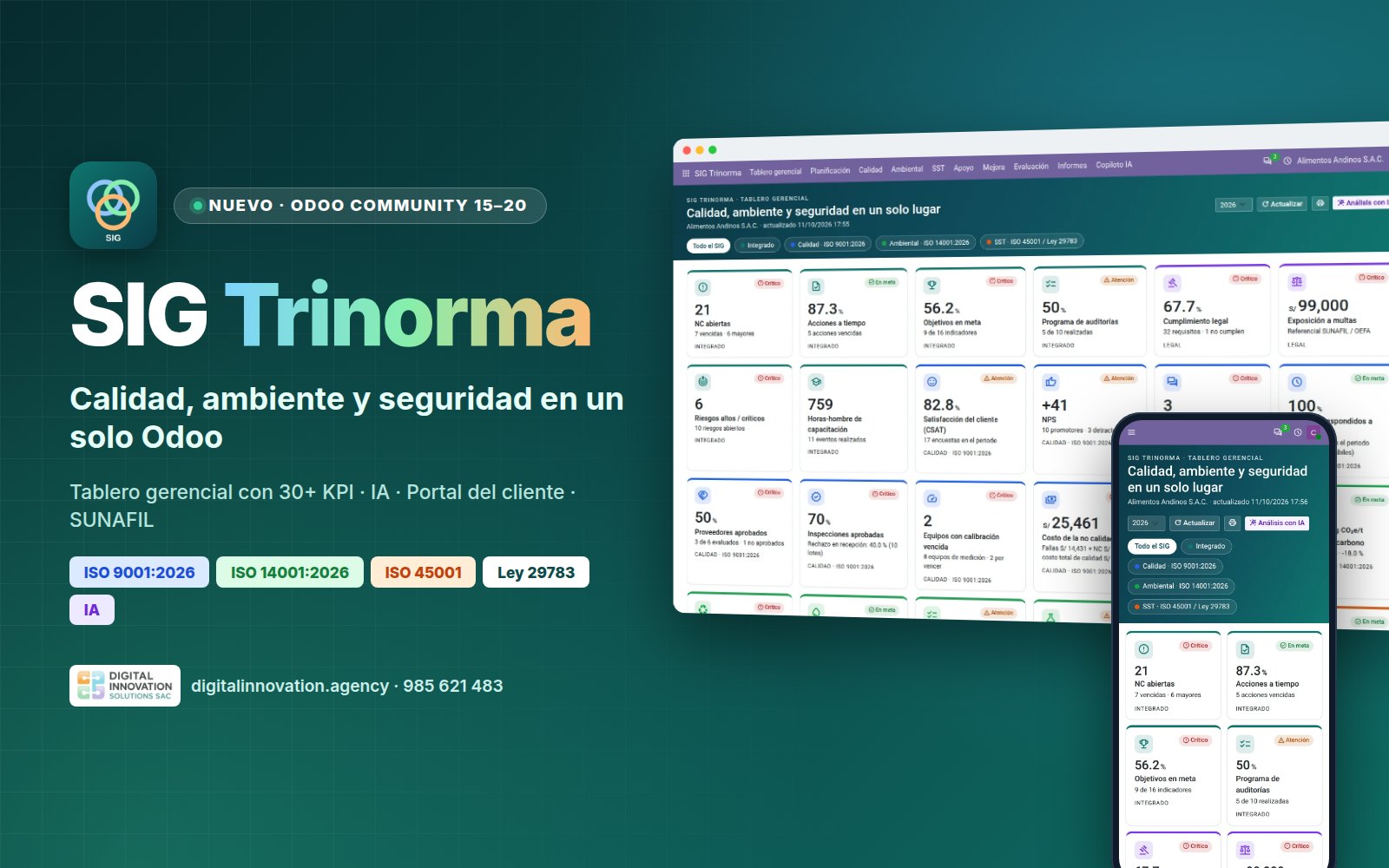 SIG Trinorma para Odoo Community